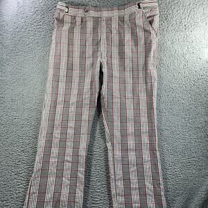 VTG Aureus Plaid Pants 42x29 Red Caddy Shack Dangerfield Golf 70s Adjustable
